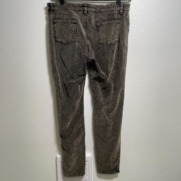 Eileen Fisher Gray Velvet Distressed Straight Leg  Mid Rise Pants Women's 16 - Picture 3 of 7